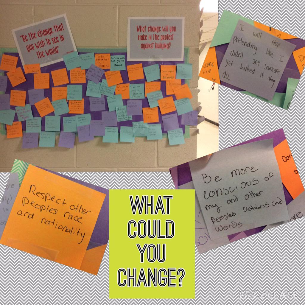 Mrswebbths's tweet photo. Our bullying unit may be finished, but our ability to create change is just beginning✌❤️😀 #tsdthinkers @bullymovie http://t.co/k3IBJODyVr