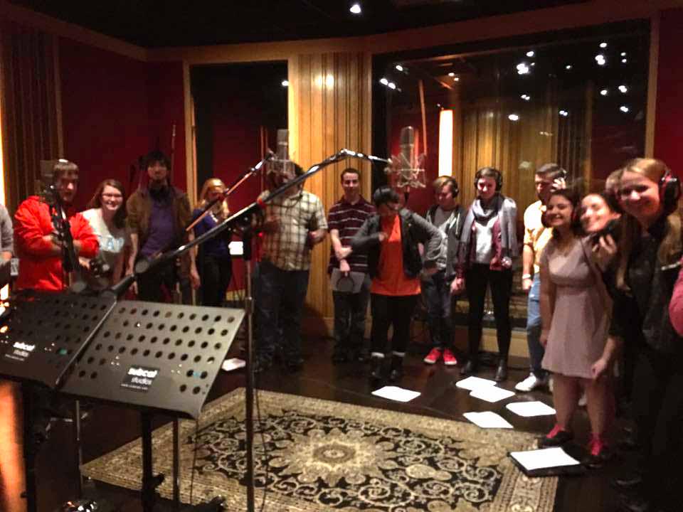SetnorSchoolSU's tweet photo. Members of Hendricks Chapel Choir at @SubCatStudios last night recording for #CalebMoore's new album. @SUChoirs http://t.co/U4UzAVox4e