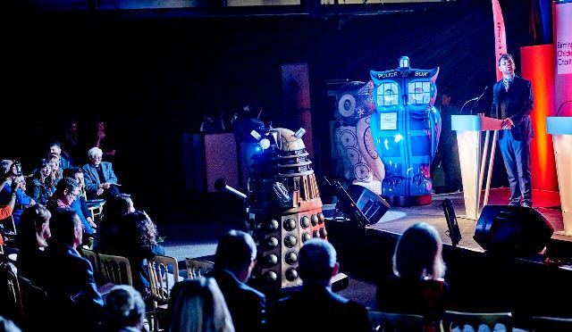 The auction last night was full of surprises, including a visit from a dalek during bidding for Dr Whoot!
