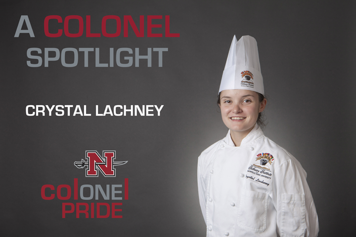 NichollsState's tweet photo. This week's #ColonelSpotlight is on #NichollsCulinary major Crystal Lachney. #ColonelPride http://t.co/uWRTh1JrSM http://t.co/3GHzXeAYLA