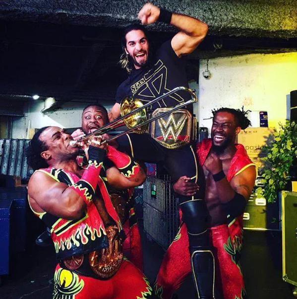 NotSethRollins's tweet photo. "Started from the bottom now we here." http://t.co/h57SyJK2pw
