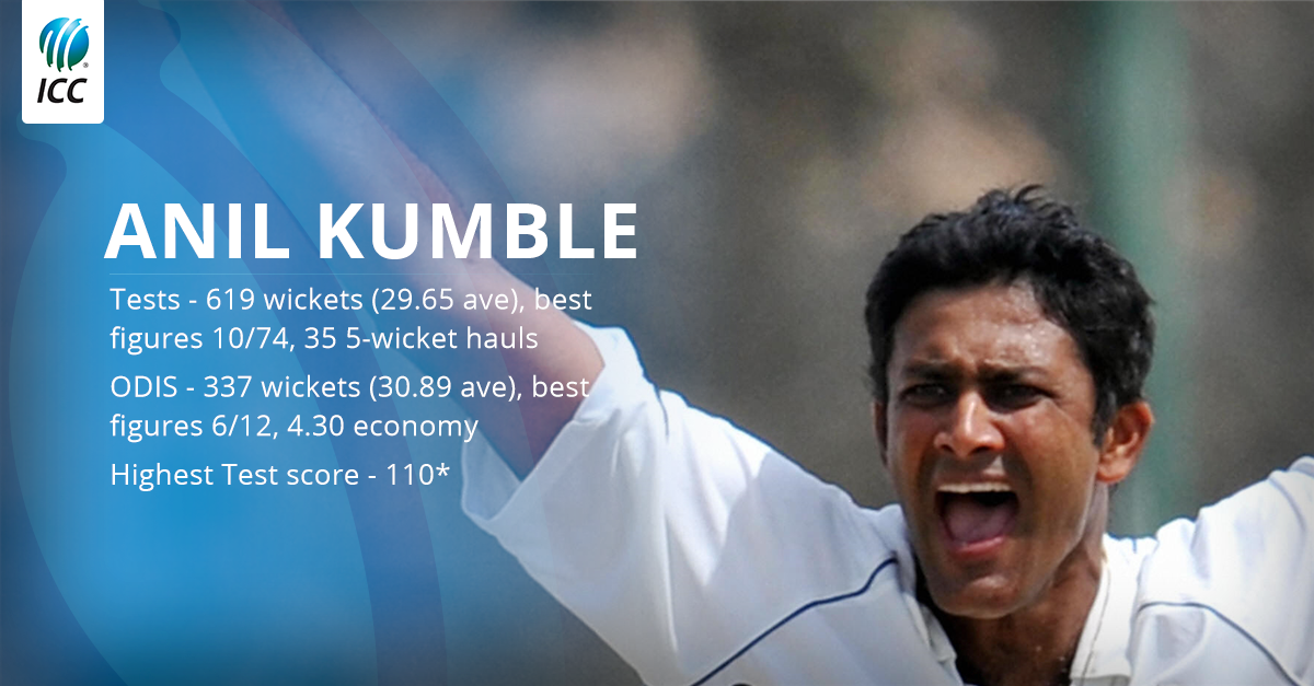 Happy Birthday to one of the greatest spin bowlers of all time,
\"Anil kumble\" 