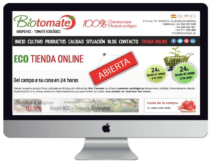 Ya tenemos la tienda online abierta. #Tomatesquesabenatomate visitamos en biotomate.es/tienda  #eco