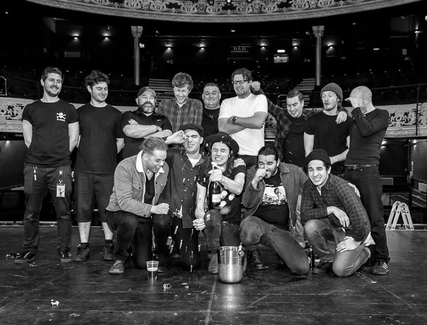 JamesBayMusic's tweet image. And to all the lads, my tour BRUTHAZ! Thanks for everything! (Russ The Bus missing but just as vital to this crew!)