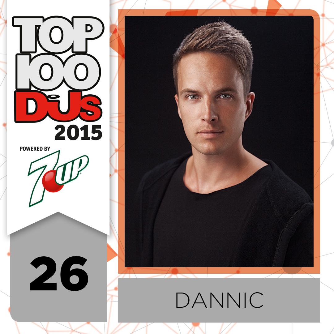 DJmag's tweet image. Up four places to No.26, make some noise for @DANNICdj #Top100DJs @7UP