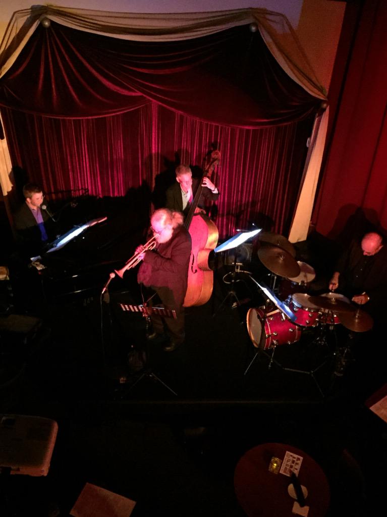 Dan57Thom's tweet photo. Great fun #jazz gig last Sat -always awesome @johnproulx trib to #ChetBaker w/ @lutherhughes #RonStout #PaulKreibich http://t.co/eXqHp5p1KH