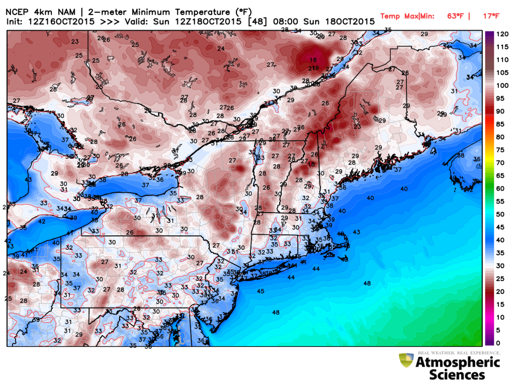 First Freeze Targets Boston Suburbs Saturday and Sunday, Ending Growing Season blog.shearanalytics.net/2015/10/16/fir…
