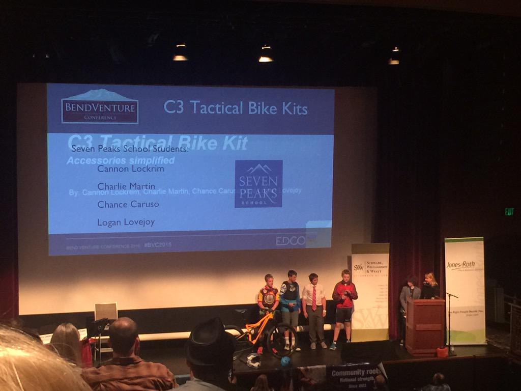 BinaryStarSys's tweet image. So fun to see young entrepreneurs! C3 Tactical Bike kits #BVC2015 #startups #inBend