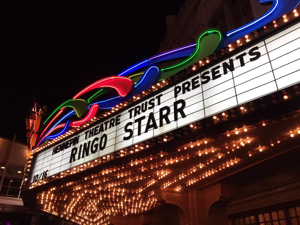 BadgerHoya's tweet photo. It's official: I've seen two of @thebeatles live. Thanks for coming to Minneapolis @ringostarrmusic! http://t.co/FFvWrkRygT