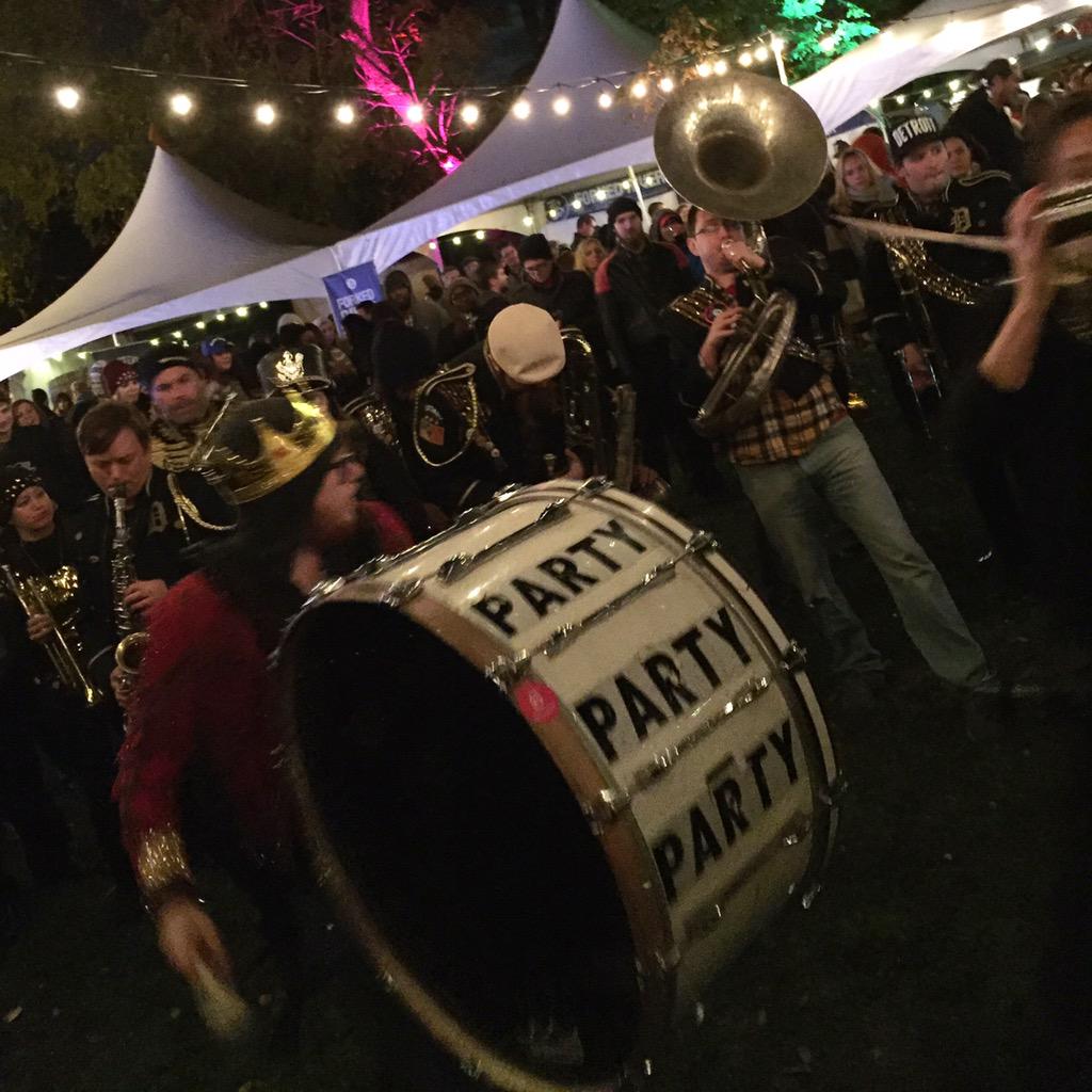 Detroit Party Marching Band is at Windsor Craft Beer Fest!! #WCBF2015