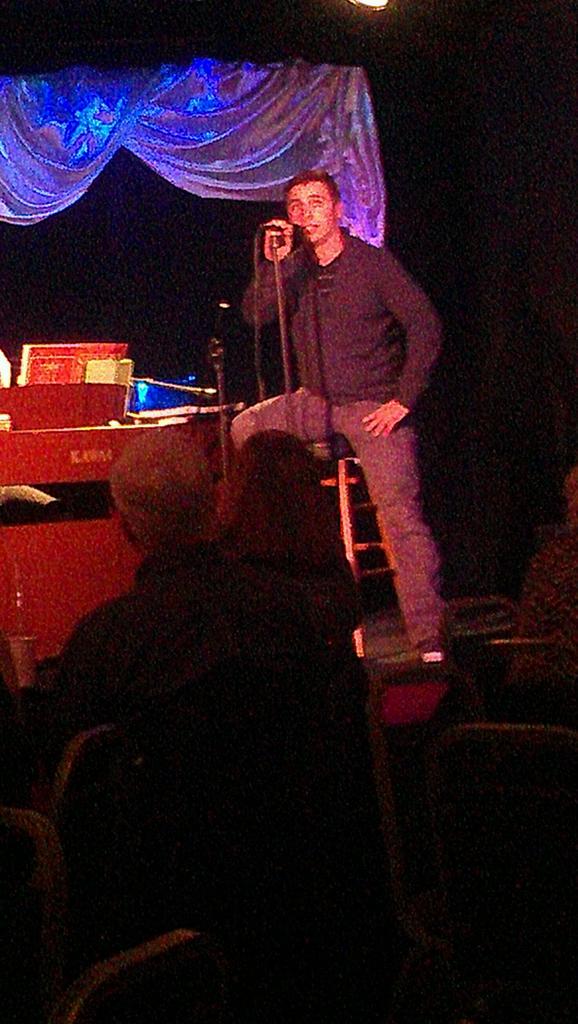 StephenTeig's tweet photo. Gus singing at Cabaret Night! http://t.co/a8mqEhqcyq