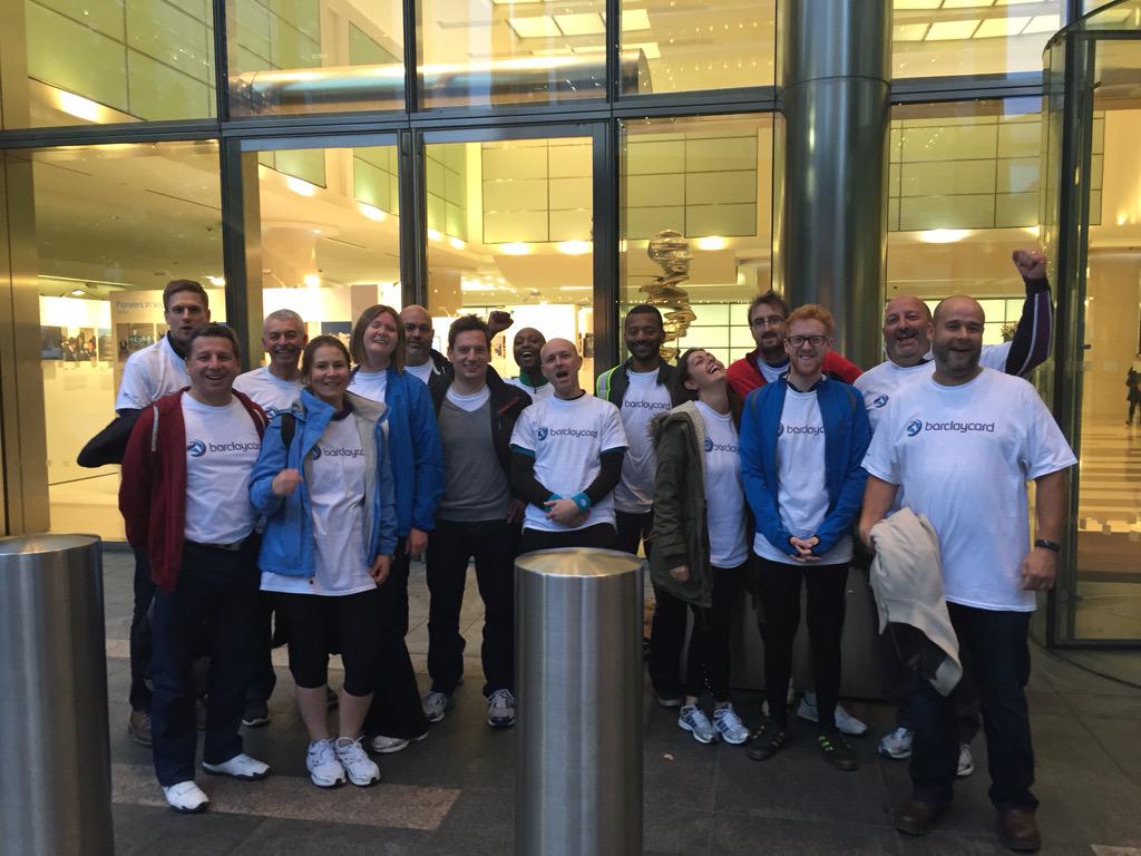 pmgarside's tweet photo. Amazing achievement!! Nailed it!! 73 miles from Northampton to Canary Wharf! @Barclaycard #Macmillan #RiskRelay http://t.co/6m5vksGBBk