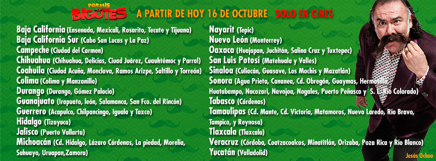 PorBigotes's tweet photo. ¡#Pormisbigotes llega al norte del país! @laloespana @darioripoll @soyjuansolo @josemontini @LennyZundel Octubre 16 http://t.co/f8eydeiQzm