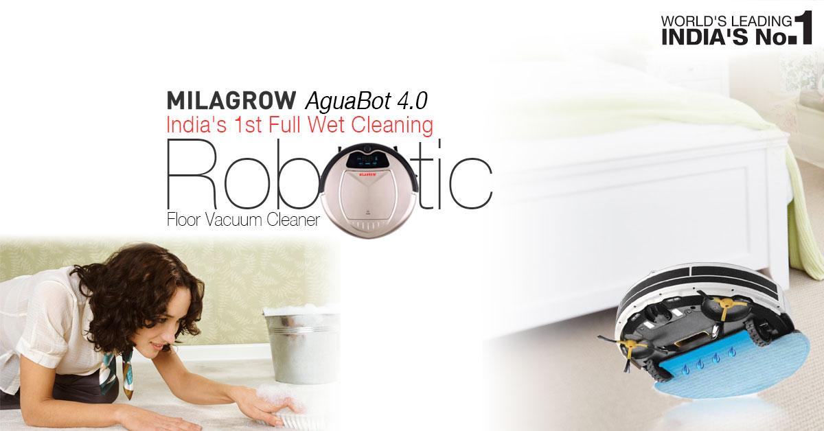 MilagrowRobots's tweet image. Milagrow AguaBot India&apos;s 1st #FloorCleaningRobot with Water Tank &amp;amp; Full Wet Cleaning #robotics #robotalk #technology