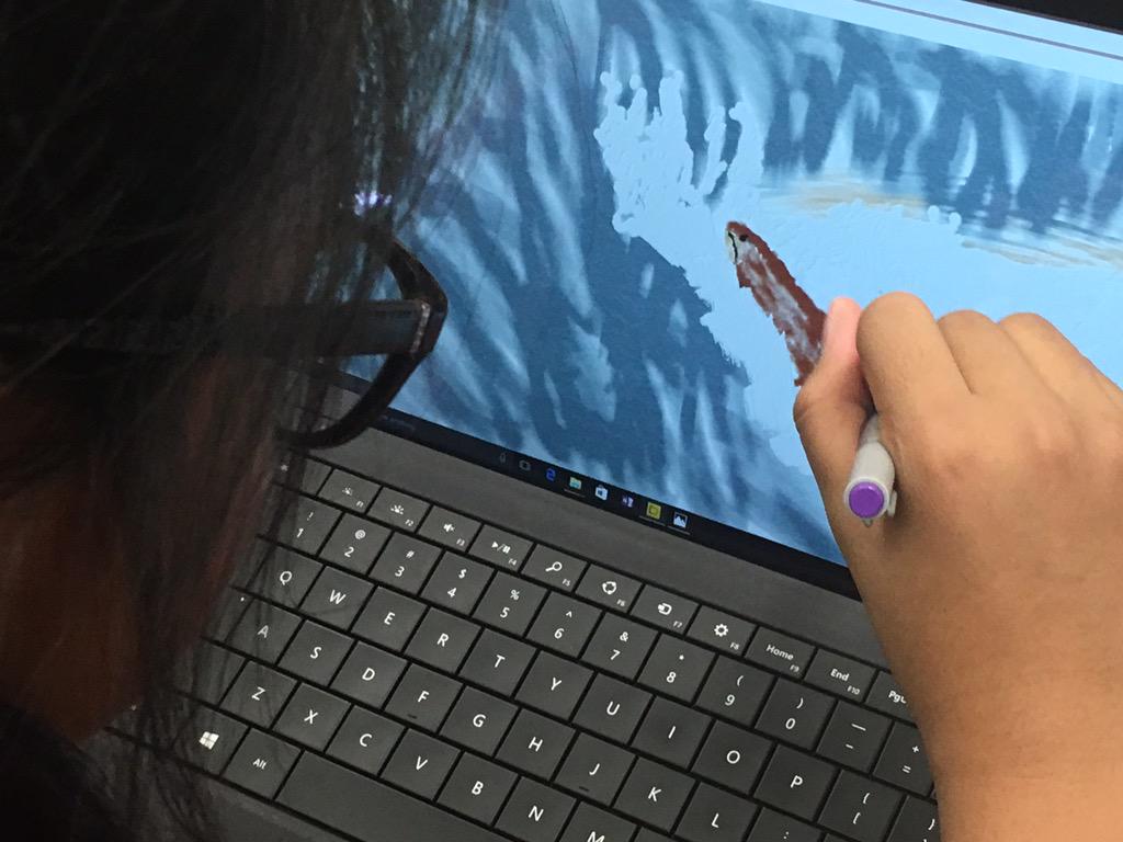 mrzphd's tweet image. #surface3 #MSFTEDU #MIEExpert #art Cedar River #Salmon #experiential #pblchat @FreshPaintTeam @SeattleAquarium