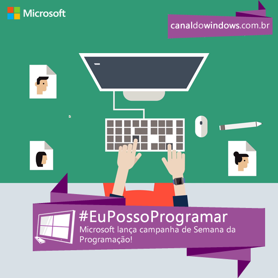 CanalDoWindows's tweet photo. Saiba como aqui: http://t.co/vmbn0fZkSy #SemanaDoCodigo #EuPossoProgramar https://t.co/zyRd0bLRIF http://t.co/Rw4SqZPfRf