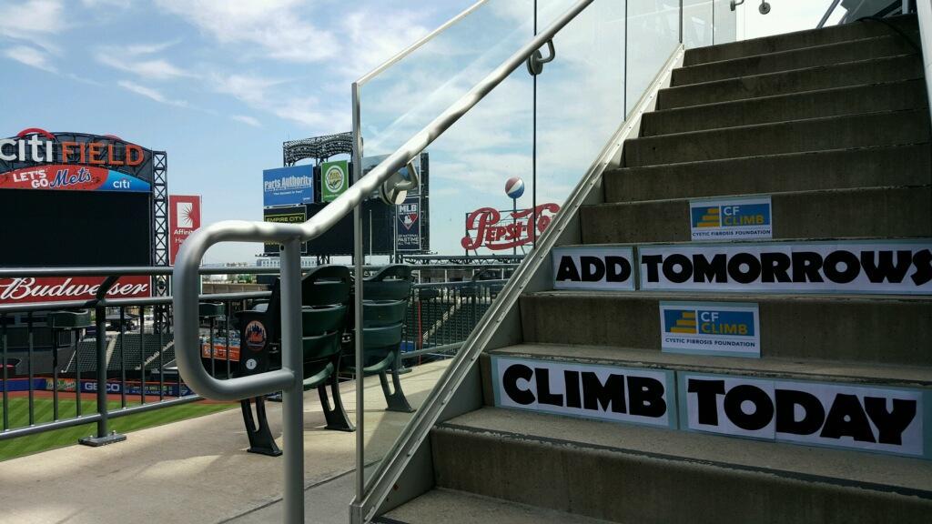 CFF_GNYC's tweet image. Last chance to register for the #CFClimb15 for $25! Fees go up to $35 at midnight. @citifield bit.ly/1W1zgfw