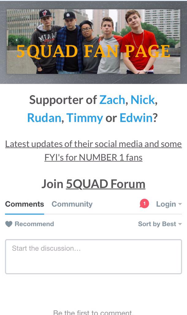 5quad fan page - first thing to check every morning bit.ly/1MII9Y6 #5quad #younow #bruhitszach #itsnickbean