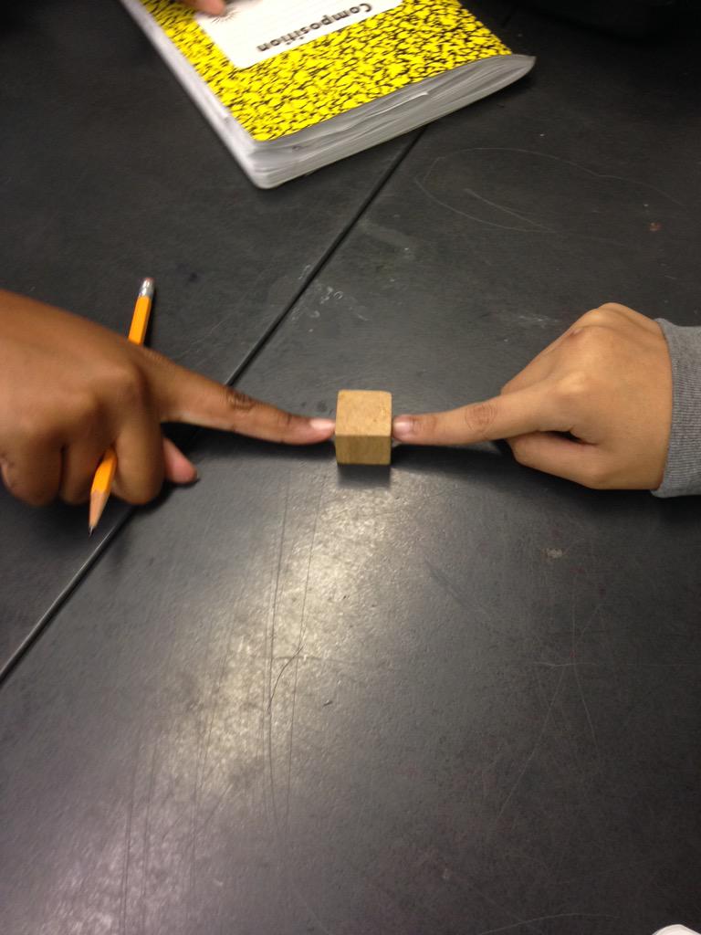 Brooks4Science's tweet photo. May the "force" be with you. Sixth graders understanding unbalanced forces. #fridaylab #wjhchat http://t.co/A2mhhcuiRM