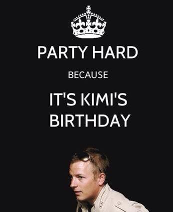 A very happy birthday to the one and only Iceman Raikkonen and entire family! 