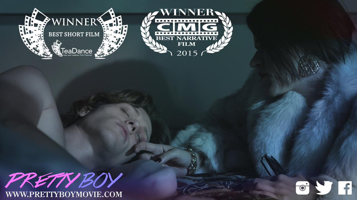 2 NEW AWARDS for the <a href="/PrettyBoy_Movie/">Pretty Boy</a> team! Thanks <a href="/CMGfilmfest/">CMG Short Film Fest</a> &amp; <a href="/TeaDanceFilm/">TeaDance Film Fest</a> #filmfestival #LGBT #indiefilm