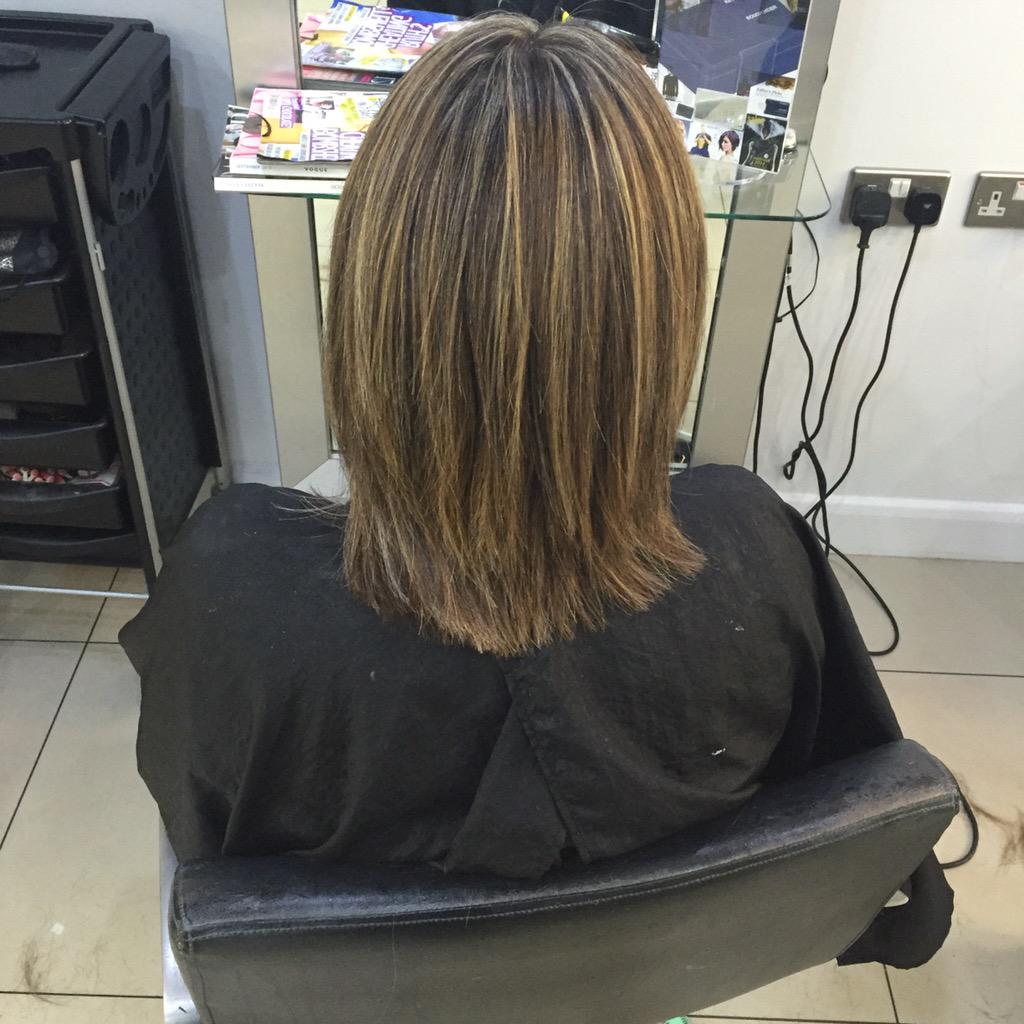 Ursula_1990's tweet photo. Another colour transformation this week by myself. Old grown out colour and highlights, refreshed and toned down! http://t.co/CKLxYRYpnN