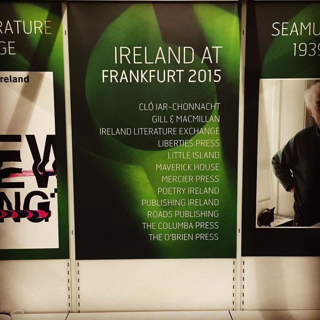 Maverick_House's tweet photo. The line up of publishers at the #Ireland exhibit at #frankfurtbookfair #buchmesse #readmo… http://t.co/osQxUciXRz http://t.co/kPMq6RAora