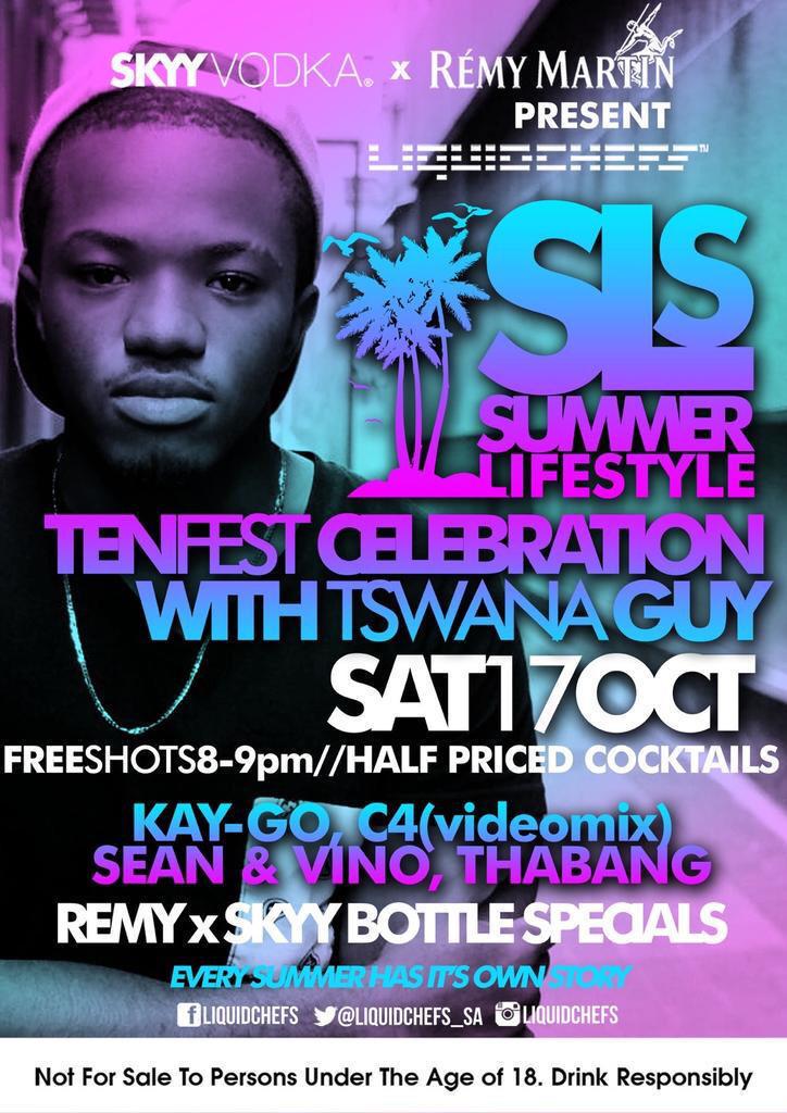 Liquidchefs_SA's tweet photo. We're celebrating @Tswana_Guy3 's #TenFest2015 victory tomorrow...be part of the movement!!! http://t.co/gKbMdUXUdN