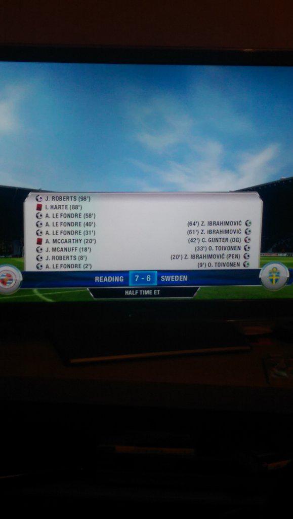 RhubarbUltimate's tweet photo. @Ibra_official and @A1F1E9 battling it out #fifa13 style!!! Algiers we miss you at Reading!! #preRhubarbbants! http://t.co/qYkJcJHYVJ