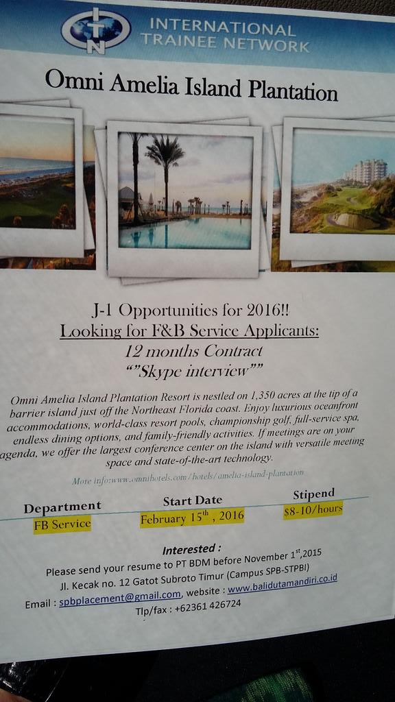 Omni Amelia is Looking for F n B services