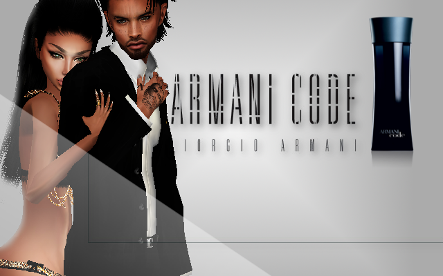 KinqRome_'s tweet photo. Here Is The Ad For #ArmaniCodeForMen Colange With The Beautiful Morriah #imvu #imvuavi #imvumodel http://t.co/T4WxxBYo6l