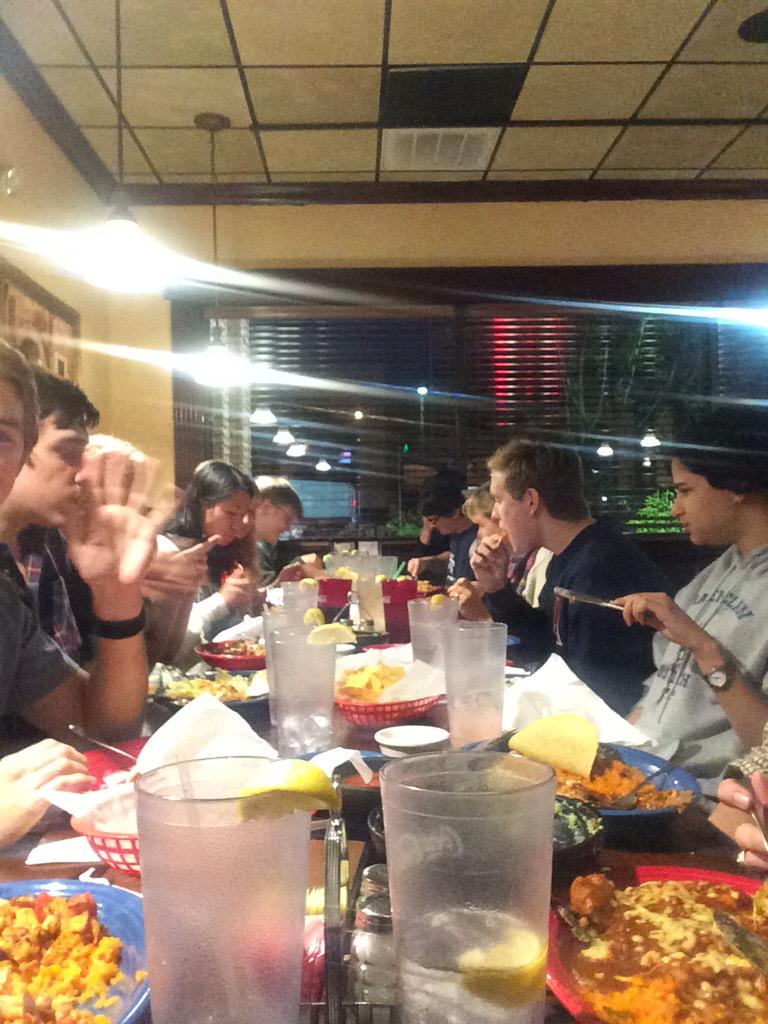 Mexican food--there's no better way to ready ourselves for competition.
