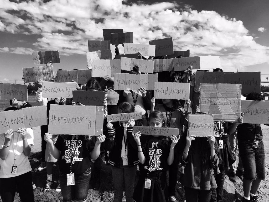 CooperAcademy's tweet photo. International Day for the Eradication of Poverty #endpoverty 
Cooper Academy Leadership #IBScholars @fresnounified http://t.co/SsKhFhWp9C