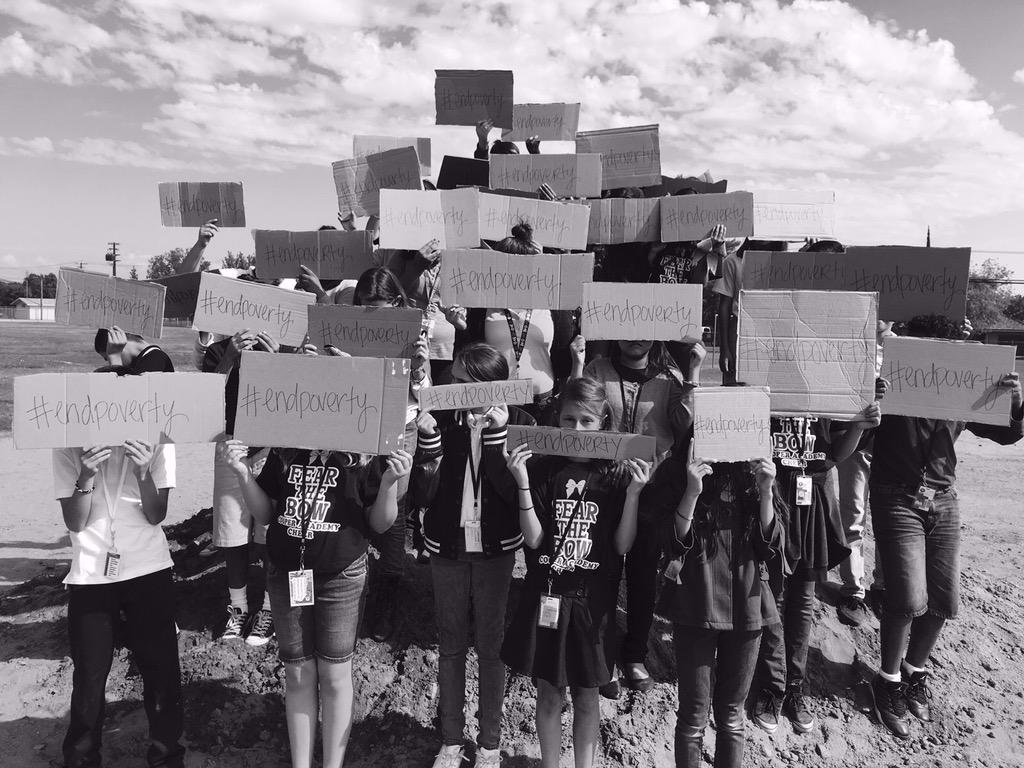 CooperAcademy's tweet photo. International Day for the Eradication of Poverty #endpoverty 
Cooper Academy Leadership #IBScholars @fresnounified http://t.co/SsKhFhWp9C