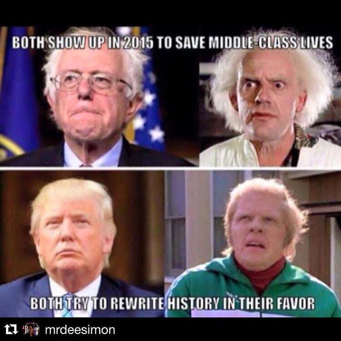 #Repost @mrdeesimon with @repostapp.
・・・
The future is here. #backtothefuture #berniesanders #feelthebern