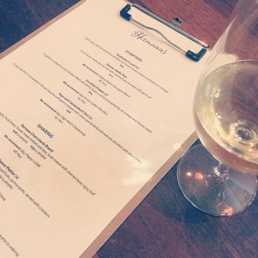 Is it too soon to be thinking about lunch already @HermannsChateauYaldara?? #eatlocal #mybarossa #wearegettingfat