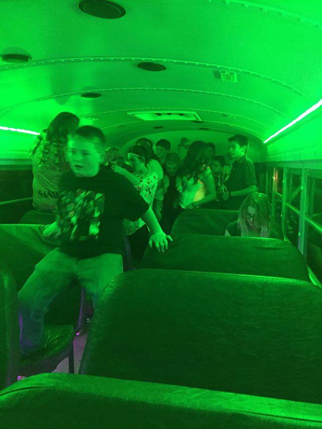 SchwayJosh's tweet photo. Party bus!!! Pastor T-Time rocks!! #mtyc15 http://t.co/uXPtAeQAHq