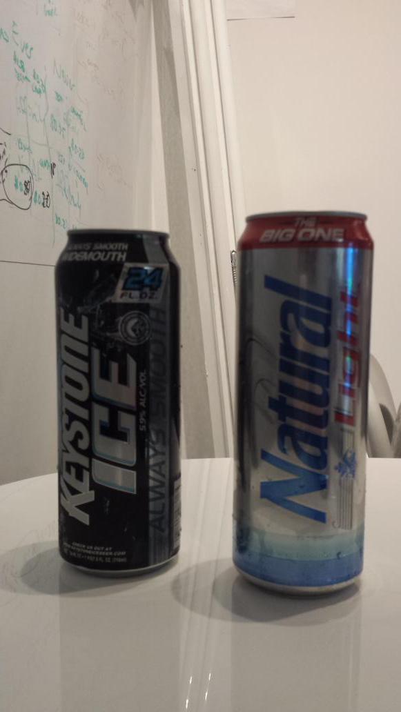 seaandoldman's tweet photo. Classy Friday with #KeystoneIce and #NaturalLight http://t.co/g2pgynKTWt
