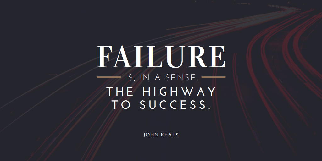 MandyModGirl's tweet photo. "Failure is, in a sense, the highway to #success."
#Keats

#quotes #startups http://t.co/hXW7uFuGUN