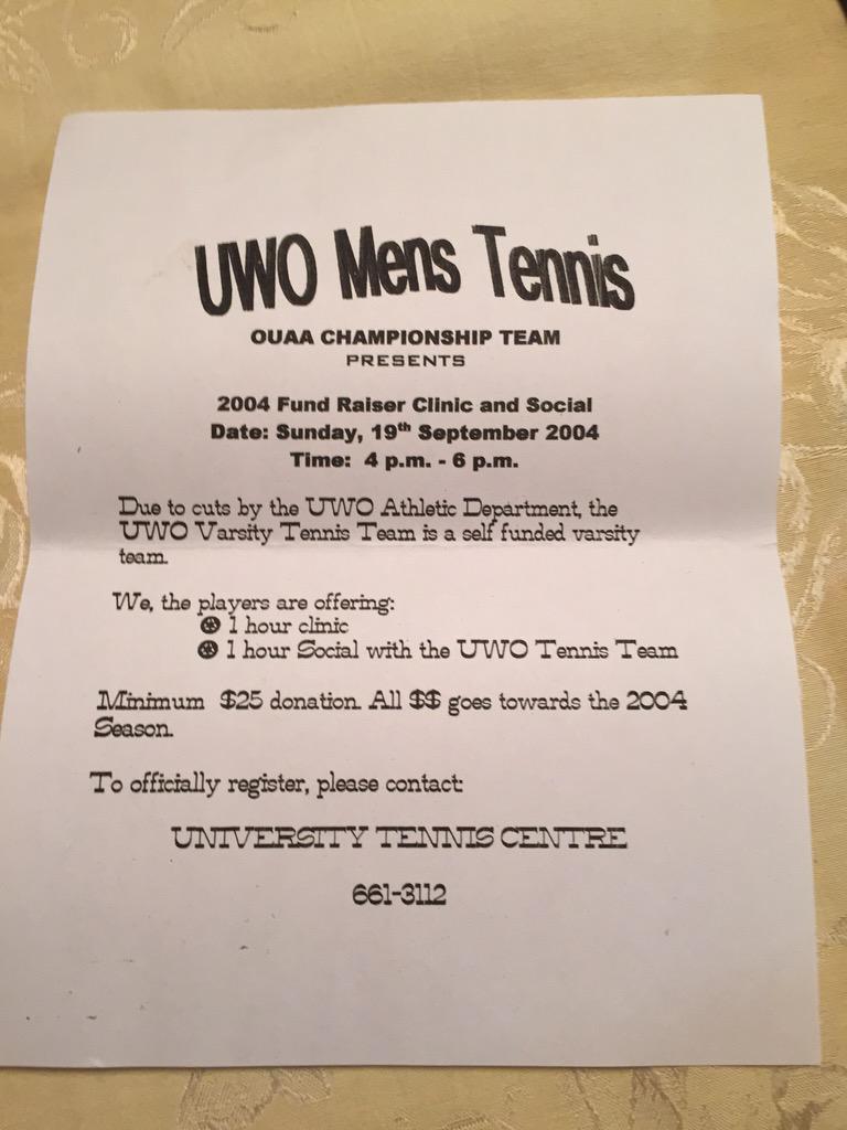 Flashback Friday, the <a href="/WesternMustangs/">Western Mustangs</a> tennis team offering lessons to continue the team #dedication #westernu