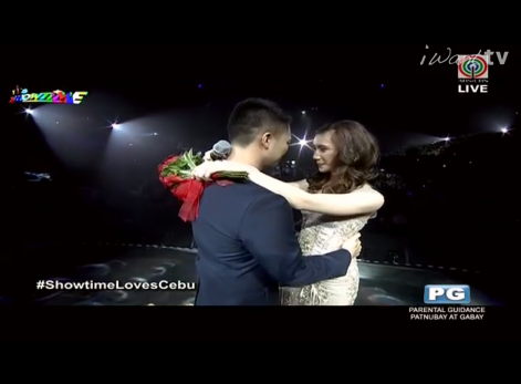eloisamorong's tweet photo. Ms. Pastillas &amp; Mr. Pastillas ❤️ #ShowtimeLovesCebu @itsShowtimena http://t.co/m9DalhwK7s