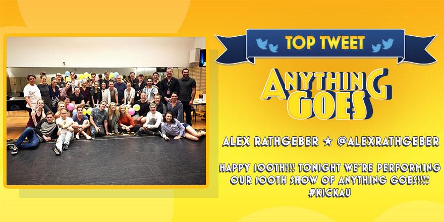 Be like the bluebird and sing, "Tweet tweet, tra-la, tra-la, tra-la."#toptweet @AlexRathgeber #FBF to the 100th show!