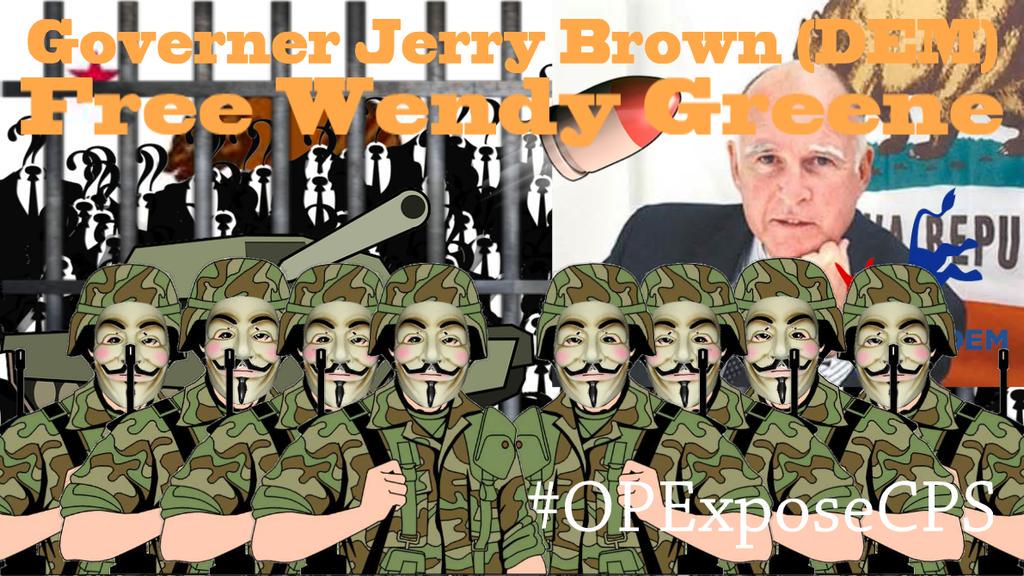 CFBPetawawa's tweet photo. @JerryBrownGov @CAgovernment @VisitCA #california #opexposecps Kindly free activist Wendy Greene. http://t.co/1k3H4Vmwr6
