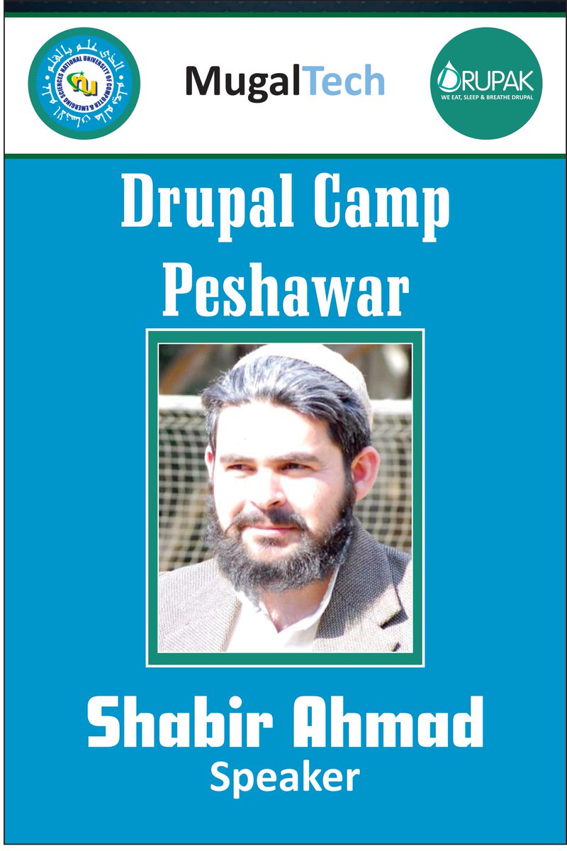 isalmanhaider's tweet image. Shabir Ahmad 
#drupalcamppeshawar
#drupal
#peshawar