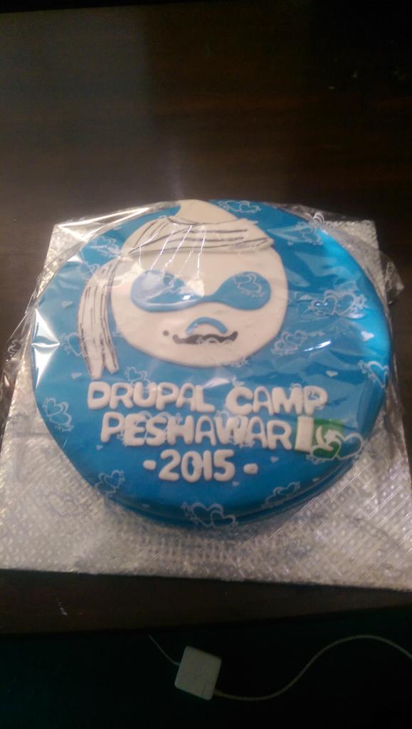 JibranIjaz's tweet image. #SpoilerAlert there is a cake at #DrupalCampPeshawar