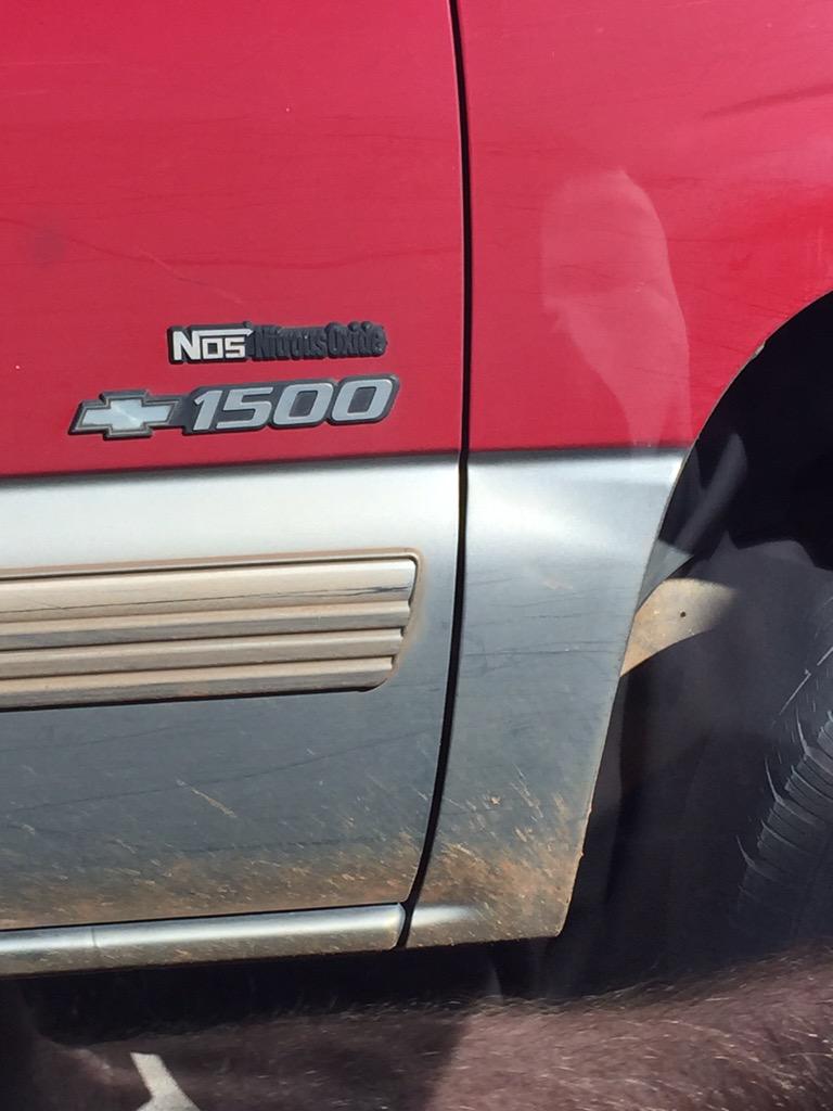 erharrison14's tweet image. Nice Nos emblem on your two wheel drive Silverado ....#2fast #2furious