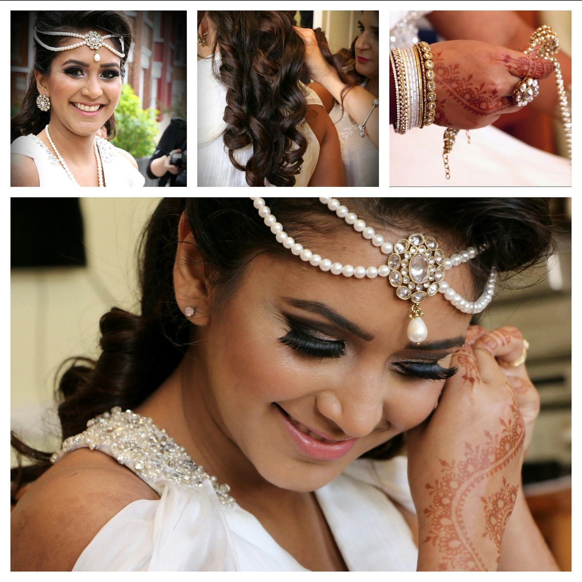 Unique_Jatty's tweet photo. Here's beautiful Devina in her stunning #grecianlook #smokeyeyes #curlywaves #bridalreception #mehndi 07958 712309 http://t.co/naQ3z0kYOG
