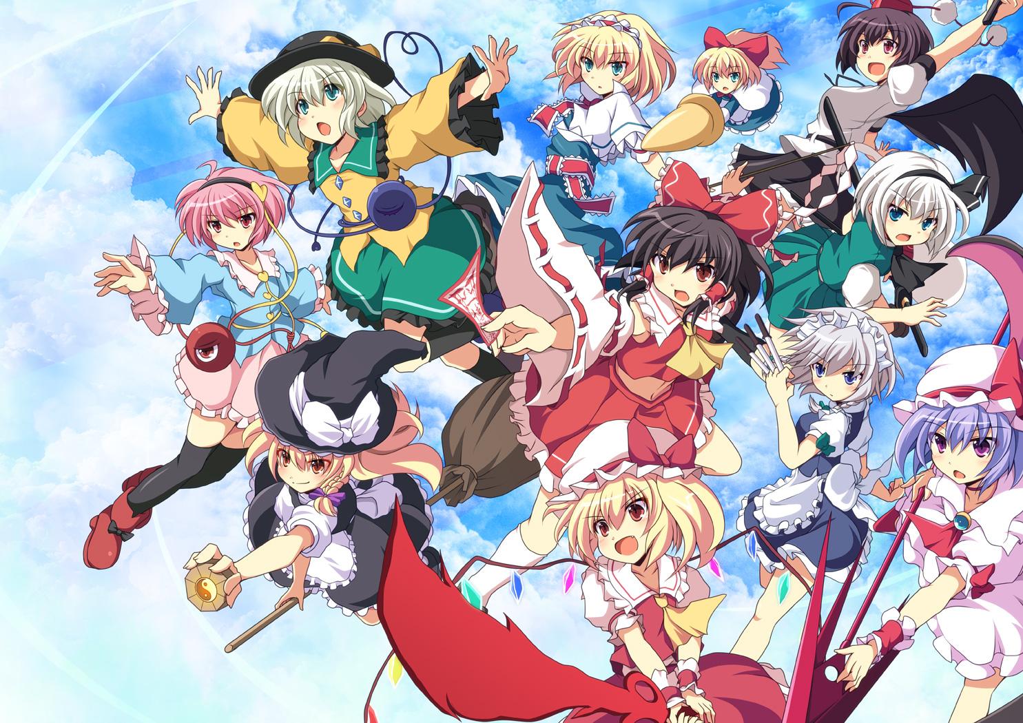 クロス 東方周年おめでとうということで 過去絵の集合絵ぺたりんこ Http T Co Kofnjxaqjq Http T Co Oxyybybrky Twitter