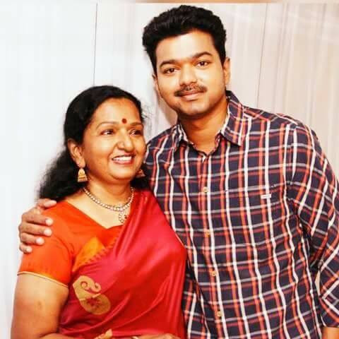 Image result for thalapathy vijay with his mother