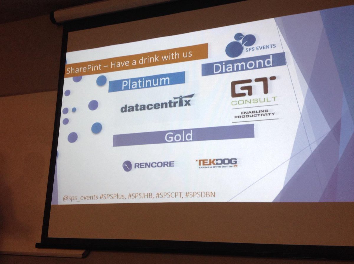 samukelo_khomo's tweet image. @SPS_Events #SPSDBN #DataCentrix #GTConsult #RenCore #Tekdog...#SharePint